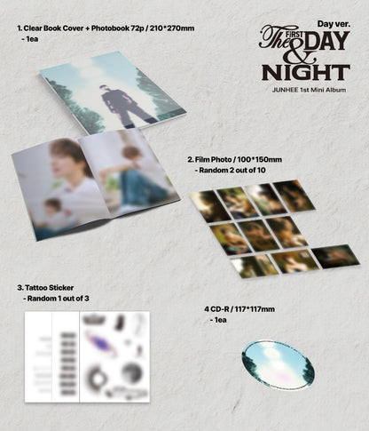 JUNHEE (A.C.E) 1st Mini Album - The First Day & Night (Random)