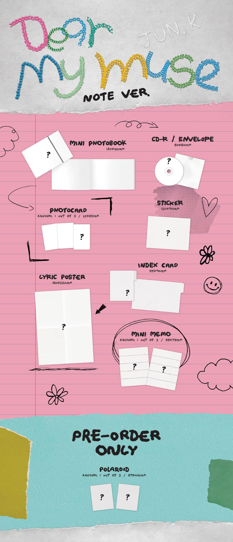 JUN. K – 4th Mini Album [Dear my muse] (NOTE Ver.)