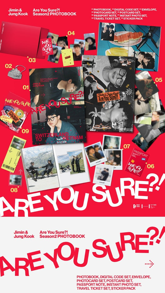 Jimin x Jung Kook – Are You Sure?! Season 2 PHOTOBOOK