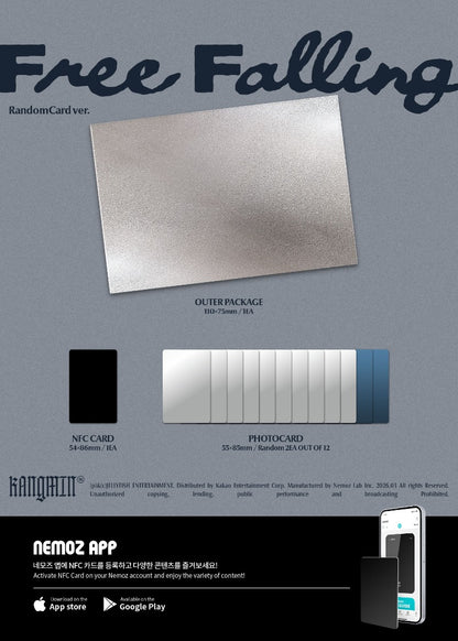 PRE-ORDER: KANGMIN (VERIVERY) 1st Single Album - Free Falling (RandomCard Ver.) (NEMO)