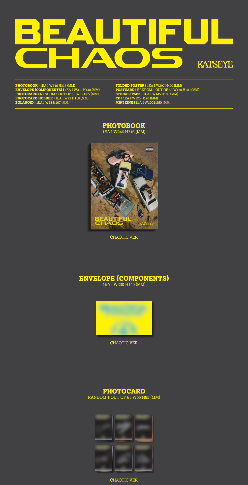 KATSEYE 2nd EP Album – BEAUTIFUL CHAOS (Random)