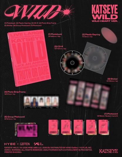 PRE-ORDER: KATSEYE 3rd EP Album - WILD (Random)