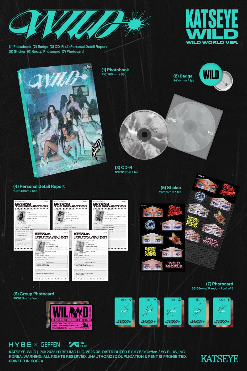 KATSEYE 3rd EP Album - WILD (Random)