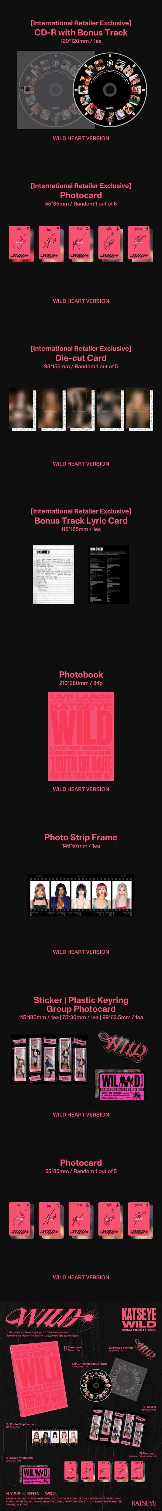 KATSEYE 3rd EP Album - WILD (International Retailer Exclusive)