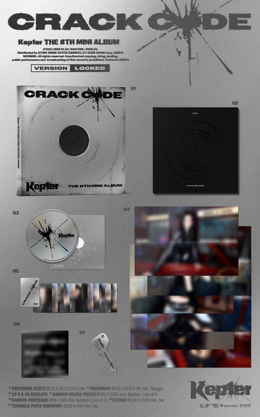 PRE-ORDER: Kep1er The 8th Mini Album - CRACK CODE (Random)