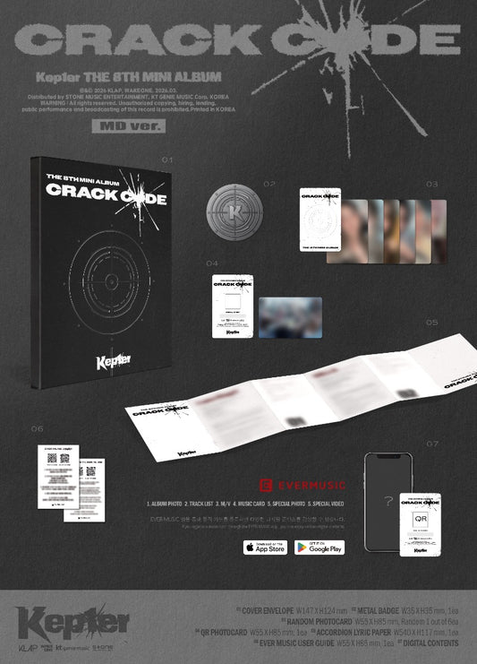PRE-ORDER: Kep1er The 8th Mini Album - CRACK CODE (MD Ver.)