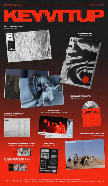 PRE-ORDER: KEYVITUP - 1st EP Album - KEYVITUP (Random)