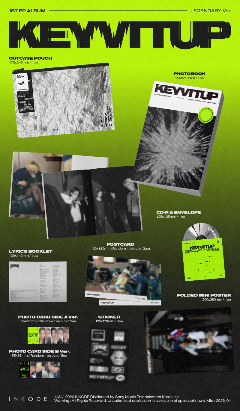 PRE-ORDER: KEYVITUP - 1st EP Album - KEYVITUP (Random)