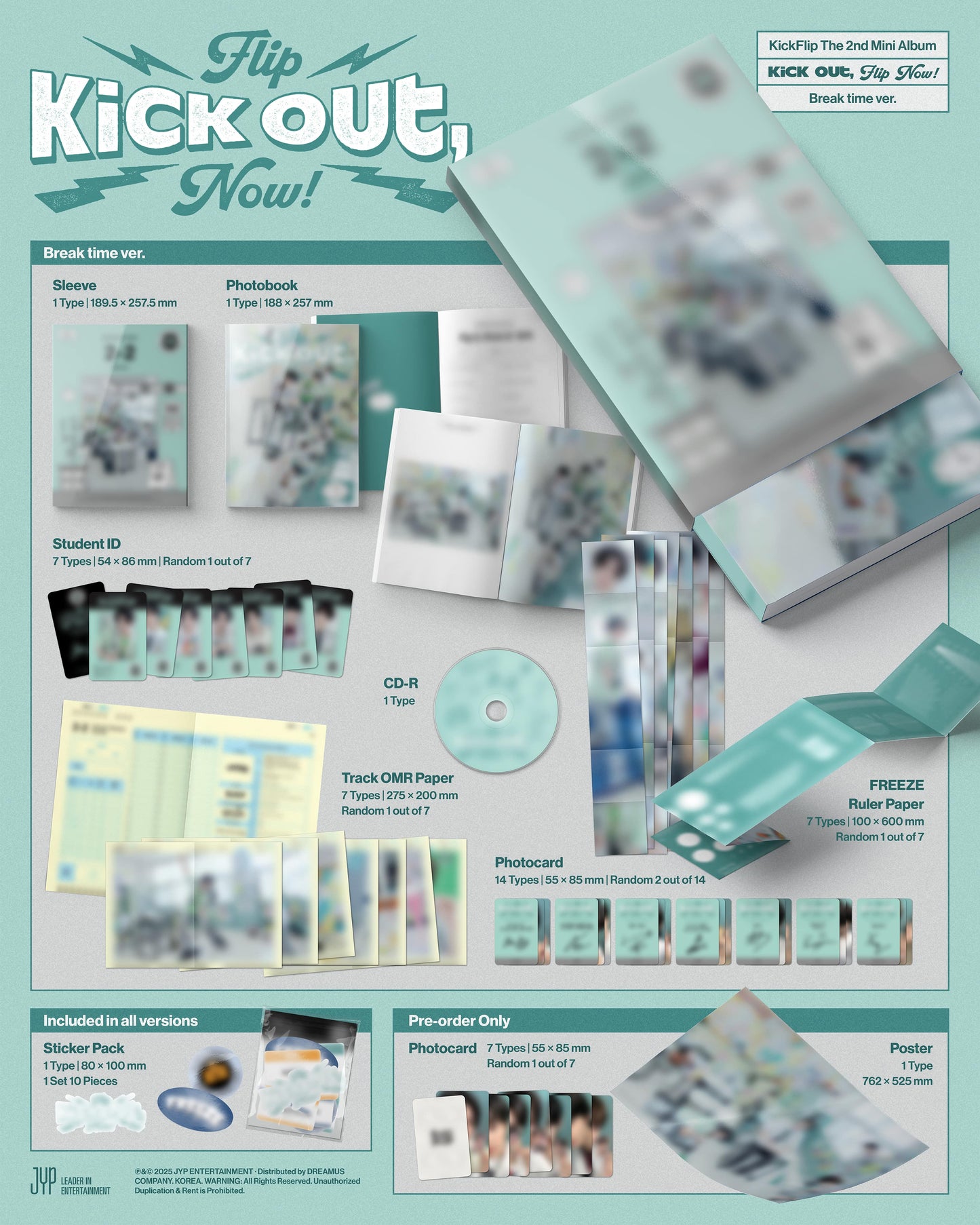 KickFlip 2nd Mini Album – Kick Out, Flip Now! (Random)