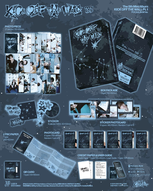 PRE-ORDER: KickFlip The 5th Mini Album - KICK OFF THE WALL Pt.1 (POCA Album Ver.)