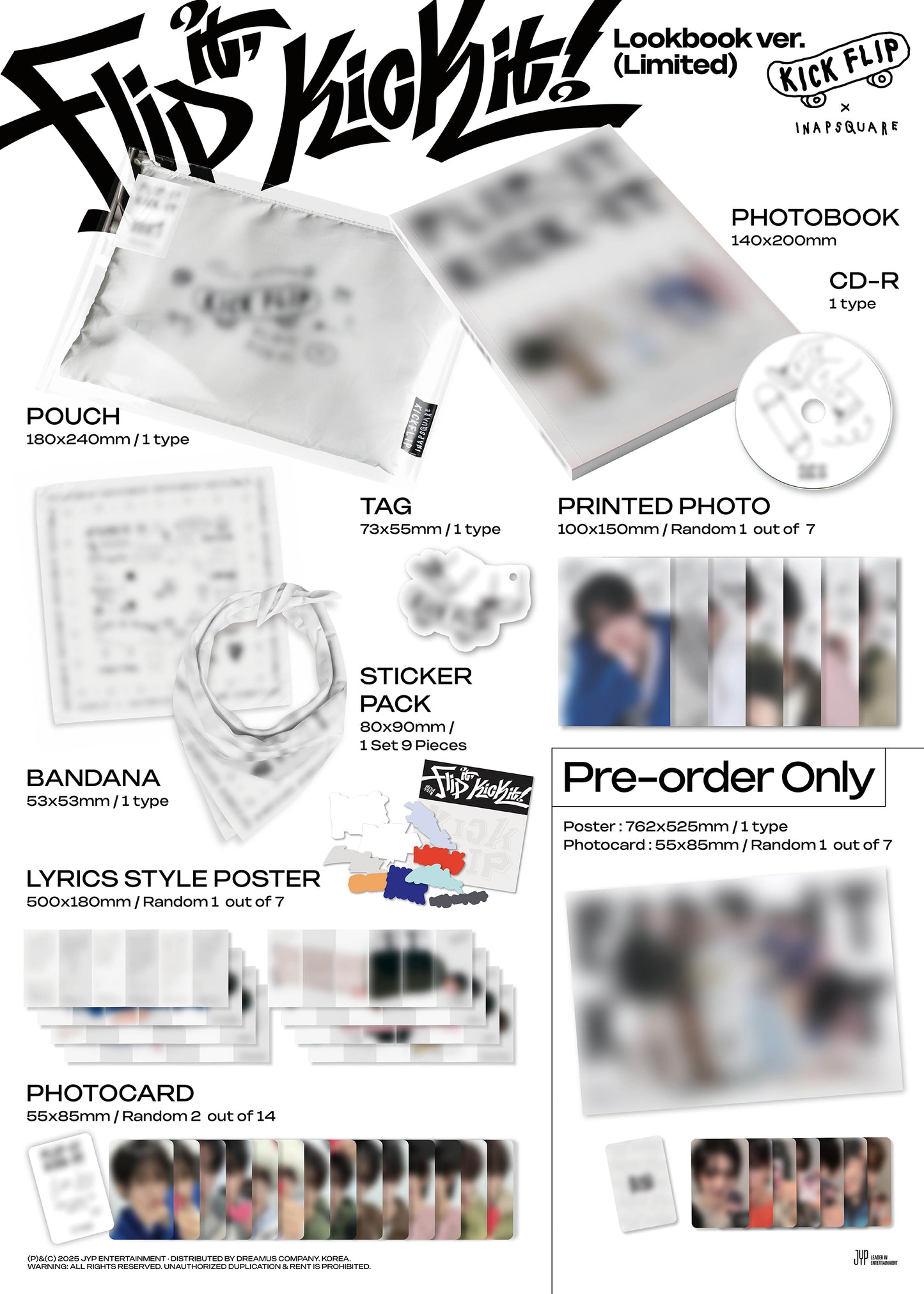 KickFlip 1st Mini Album – Flip it, Kick it! (Lookbook Ver.) (Limited Edition)