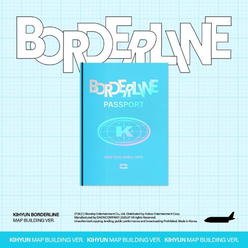 PRE-ORDER: KIHYUN 1st EP Album - BORDERLINE (Map Building Ver.) Limited Edition