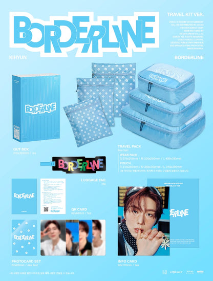PRE-ORDER: KIHYUN 1st EP Album - BORDERLINE (Travel Kit Ver.)