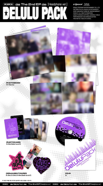 KiiiKiii The 2nd EP - Delulu Pack (Random Ver.)