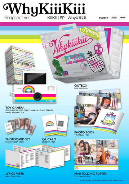 PRE-ORDER: KiiiKiii 3rd EP Album - WhyKiiiKiii (Snapshot Ver.) (Limited Edition)