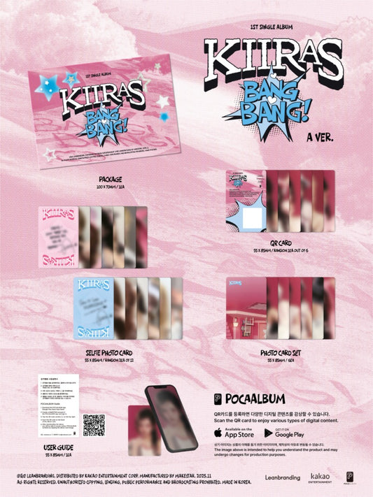 KIIRAS 1st Single Album - BANG BANG! (POCA Album)