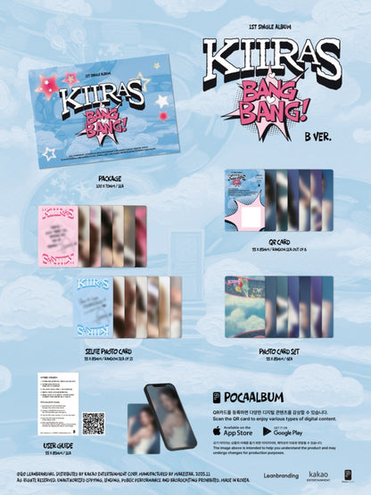 KIIRAS 1st Single Album - BANG BANG! (POCA Album)