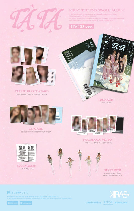 PRE-ORDER: KIIRAS 2nd Single Album - TA TA (EVER Ver.) (POCA Album)