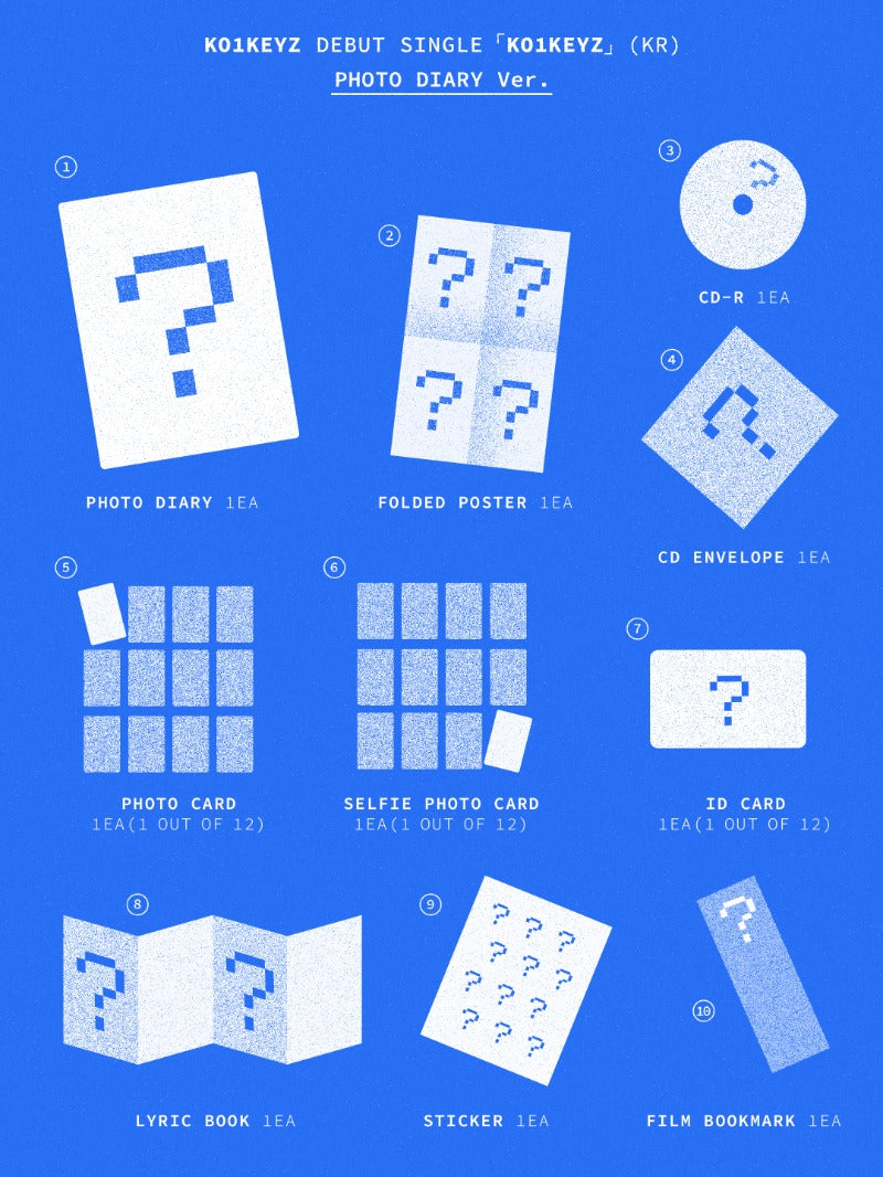 PRE-ORDER: KO1KEYZ Debut Single Album - KO1KEYZ (KR) (Photo Diary Ver.)
