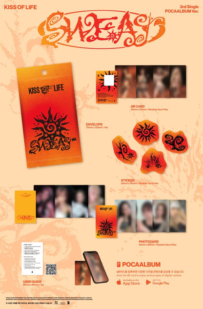 PRE-ORDER: KISS OF LIFE 3rd Single Album - SWEAT (POCA Album Ver.)
