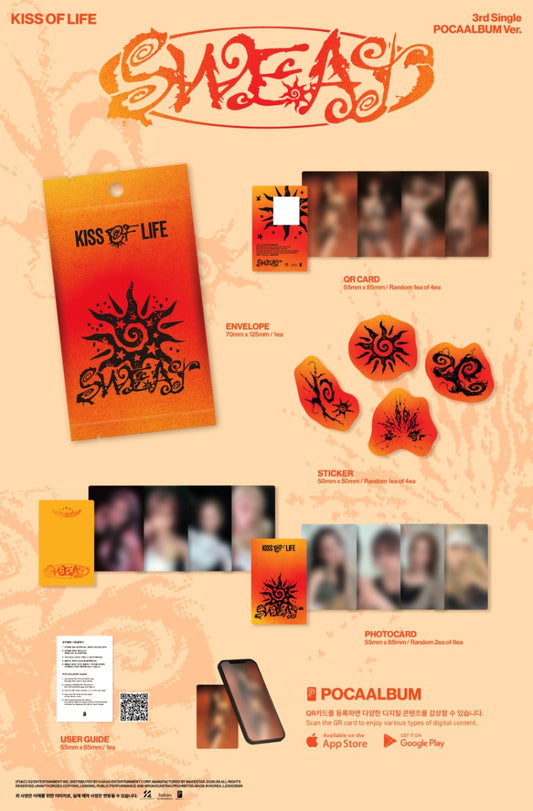 PRE-ORDER: KISS OF LIFE 3rd Single Album - SWEAT (POCA Album Ver.)