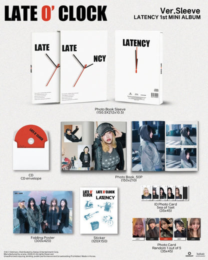 LATENCY 1st Mini Album - LATE O’ CLOCK (Sleeve Ver.)