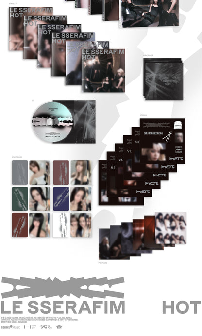 LE SSERAFIM 5th Mini Album – HOT (Compact Album Ver.) (Random)