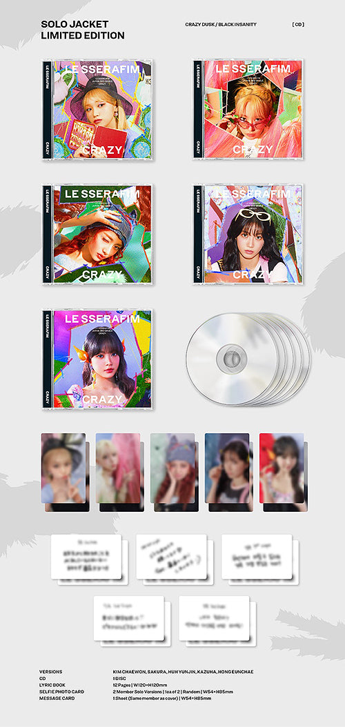 LE SSERAFIM 3rd Japanese Album - CRAZY [Japanese Edition]