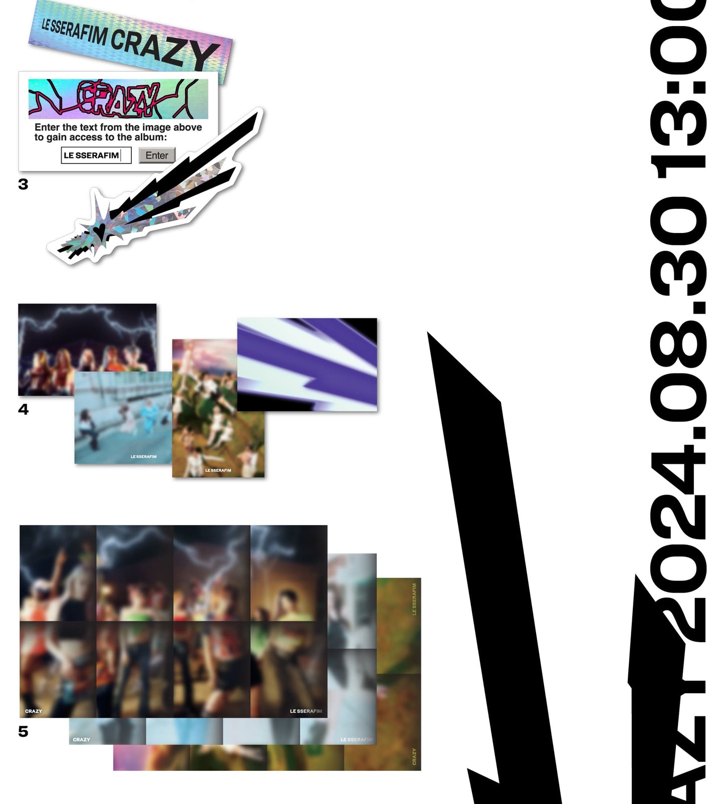 LE SSERAFIM 4th Mini Album – CRAZY (Random)