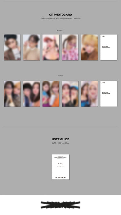 LE SSERAFIM Mini Album Vol. 3 – EASY (Weverse Albums Ver.) (Random)