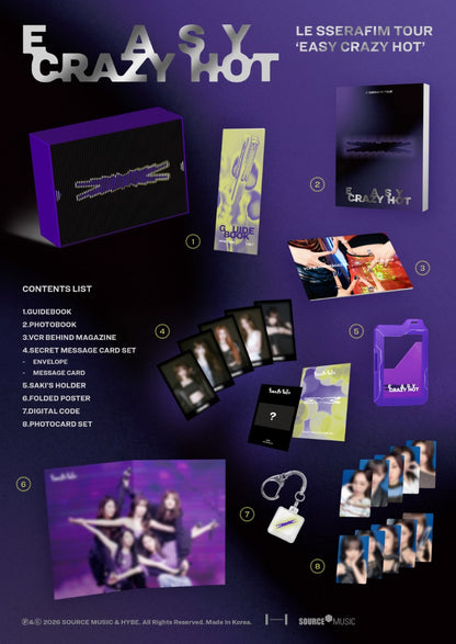 PRE-ORDER: LE SSERAFIM – LE SSERAFIM TOUR ‘EASY CRAZY HOT’ ENCORE IN SEOUL DC
