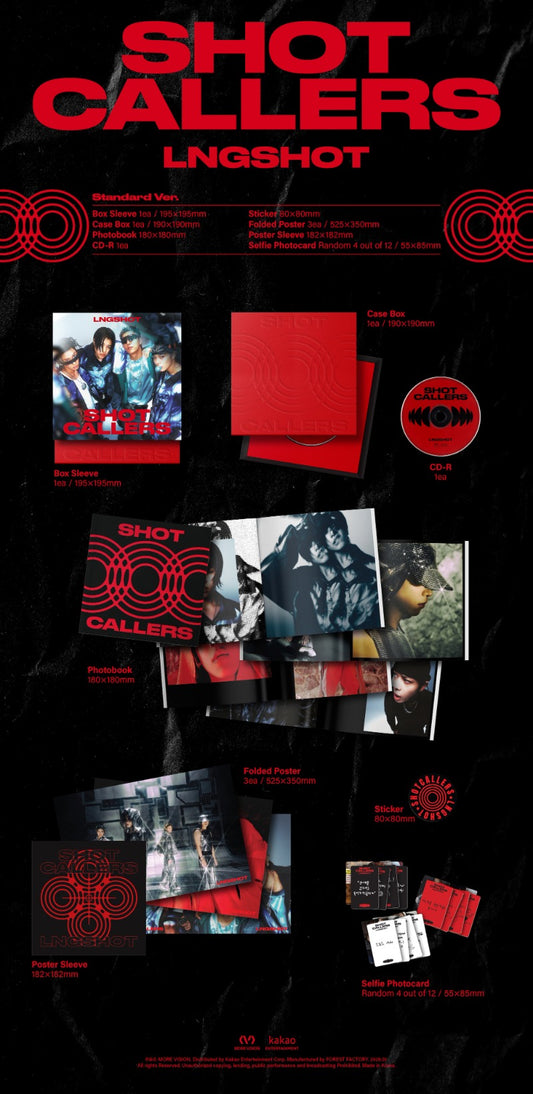 LNGSHOT 1st EP - SHOT CALLERS (Standard Ver.)