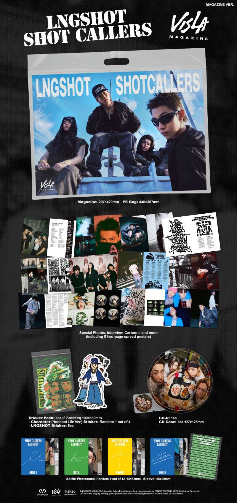 LNGSHOT 1st EP - SHOT CALLERS (Magazine Ver.)