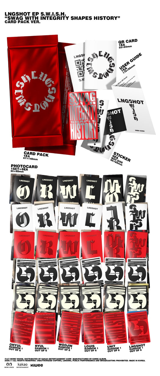 PRE-ORDER: LNGSHOT EP Album - S.W.I.S.H. (Card Pack Ver.)