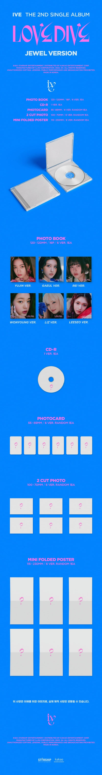 [PRE-OWNED] IVE 2nd Single Album - LOVE DIVE (Limited Jewel Case)