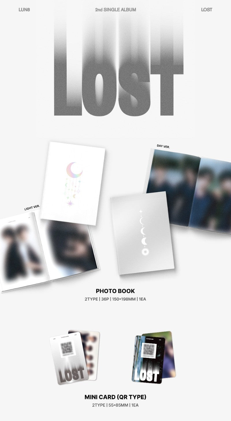 LUN8 – 2nd Single Album - LOST (META Ver.) (Random)
