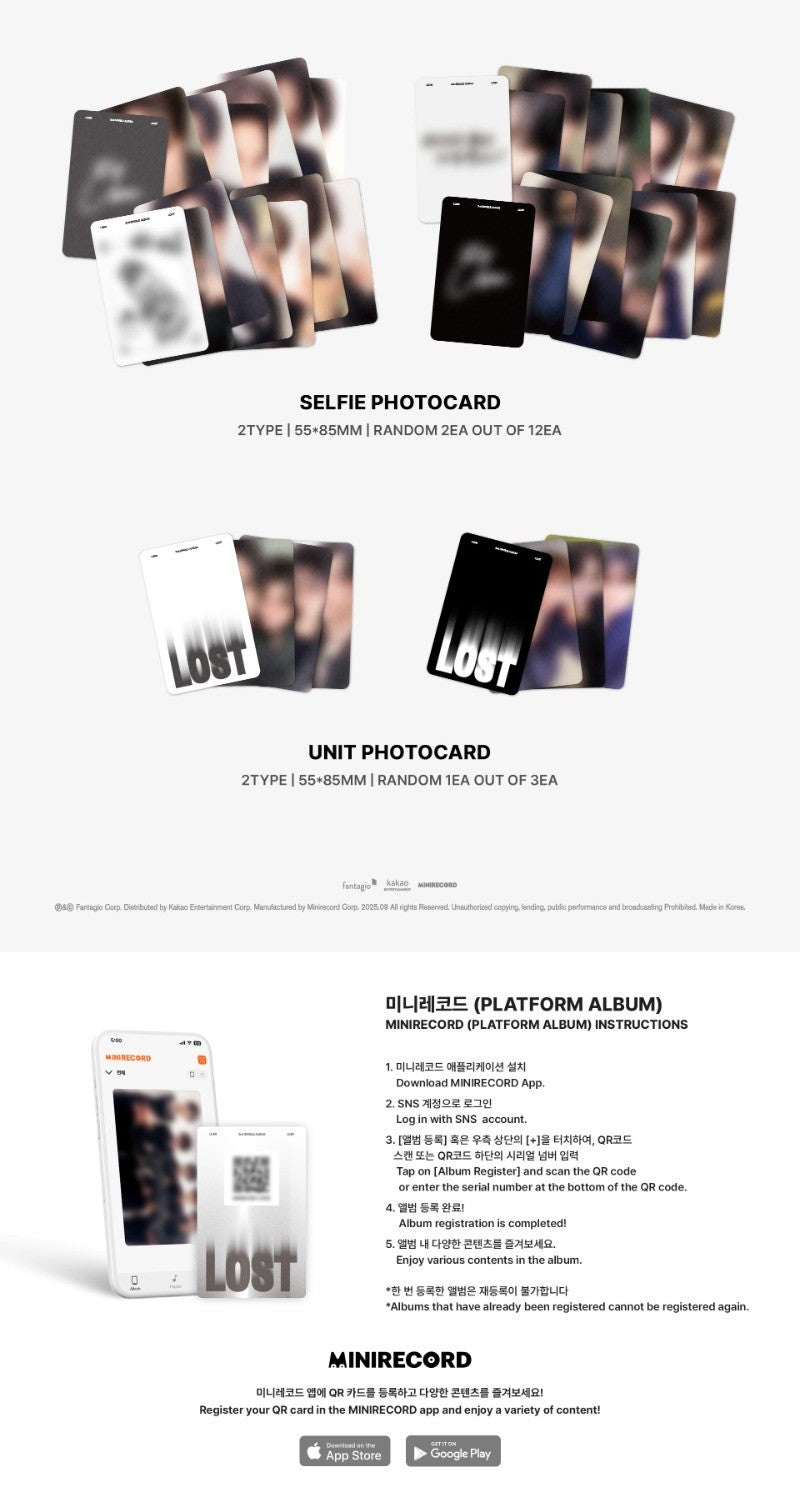 LUN8 – 2nd Single Album - LOST (META Ver.) (Random)