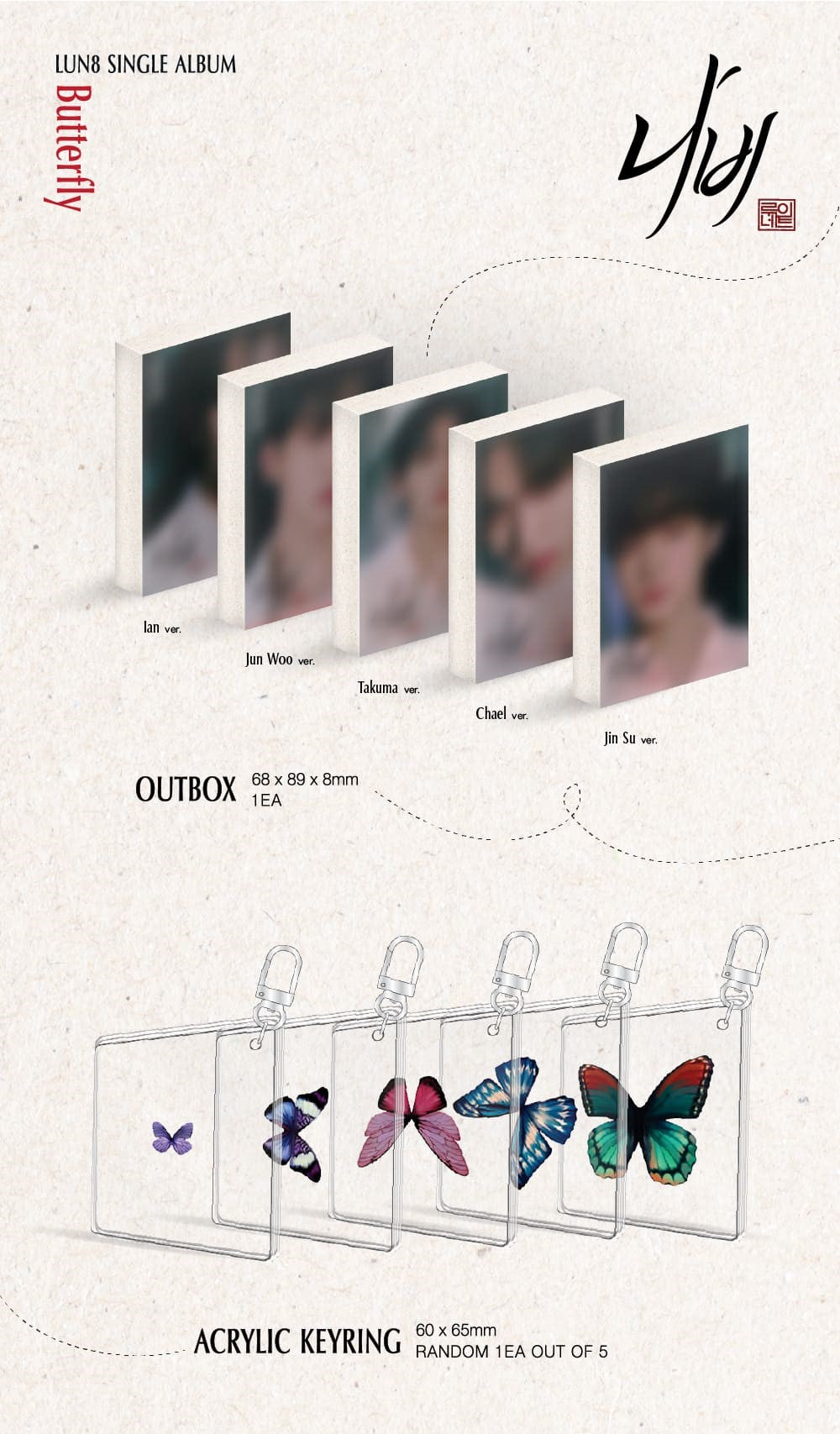LUN8 Single Album – Butterfly (PLVE)