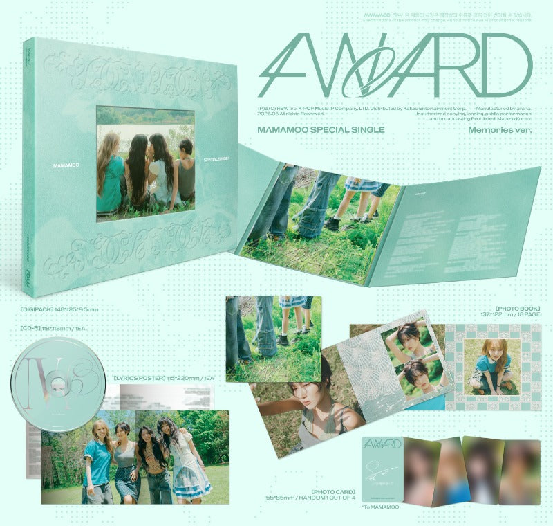 PRE-ORDER: MAMAMOO Special Single - 4WARD (Random ver.)