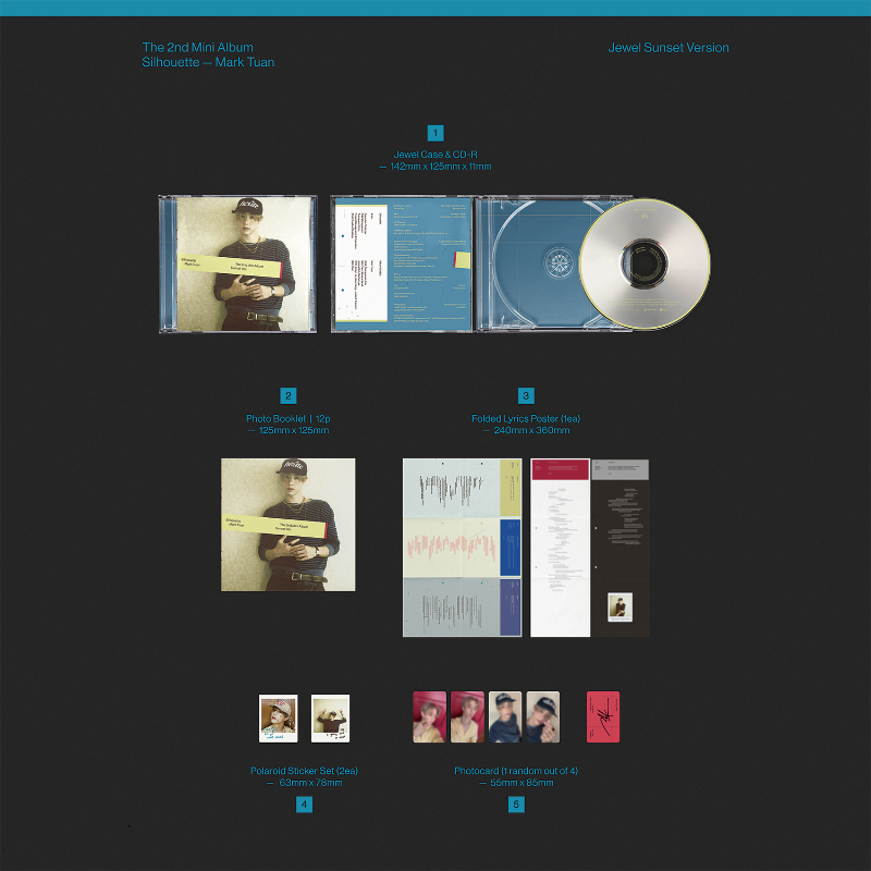 Mark Tuan (GOT7) 2nd Mini Album - Silhouette (Jewel Ver.)