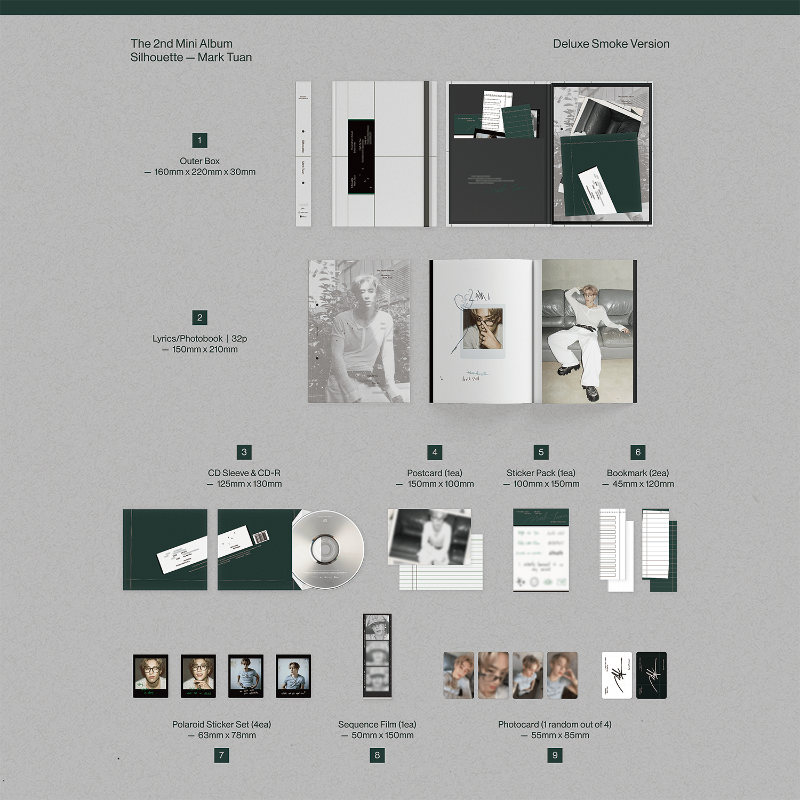 Mark Tuan (GOT7) 2nd Mini Album - Silhouette (Deluxe Ver.) (Random)