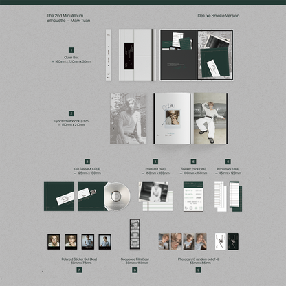 Mark Tuan (GOT7) 2nd Mini Album - Silhouette (Deluxe Ver.) (Random)