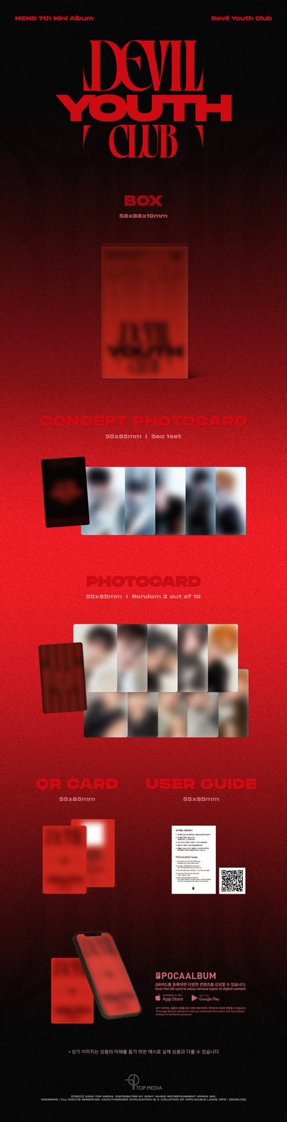 PRE-ORDER: MCND 7th Mini Album - Devil Youth Club (POCA Box Ver.)