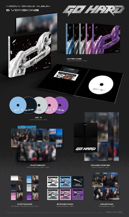 PRE-ORDER: MEOVV 1st Single Album - GO HARD (Random)