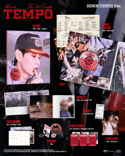MINHO (SHINee) The 1st Single - TEMPO (Random)