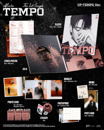 MINHO (SHINee) The 1st Single - TEMPO (Random)