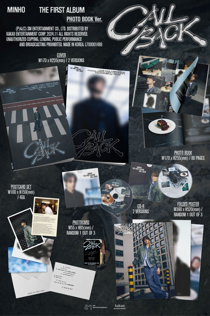 MINHO The 1st Album – CALL BACK (Photobook Ver.) (Random)