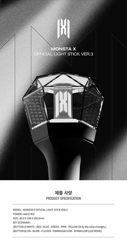 MONSTA X – OFFICIAL LIGHT STICK VER. 3