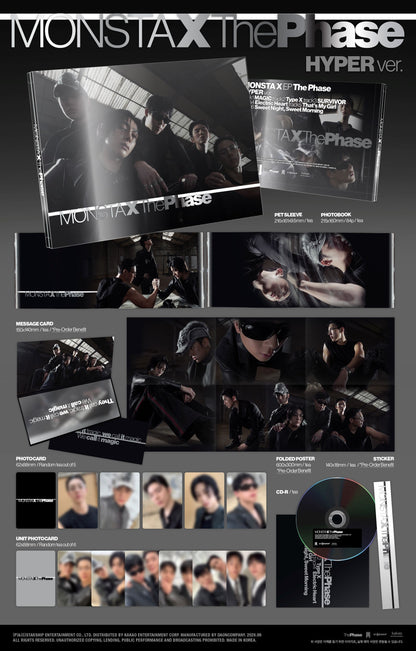 MONSTA X - The Phase (REFINED Ver. / HYPER Ver. / PHASE Ver.)