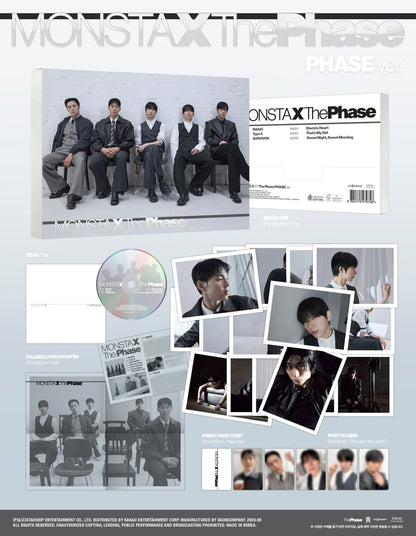MONSTA X - The Phase (REFINED Ver. / HYPER Ver. / PHASE Ver.)